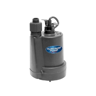 Picture of Superior Utility Pump | 1/4 HP | Thermoplastic | 1-1/4-In. NPT | 1800 GPH