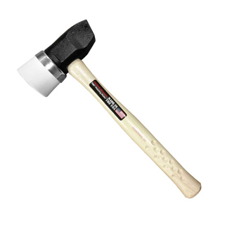 Picture of Powernail 5MI White Rubber Mallet | Single Cap 3.6-Lb. | Manual