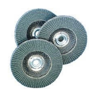 Picture of Virginia Abrasives 120 Grit Discs | Zirconia Flap 4-1/2-In. X 5/8-In. | Box of 10